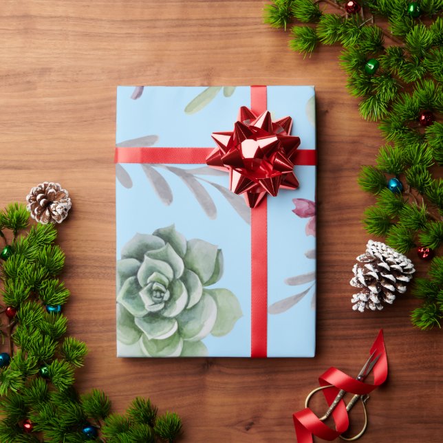 Cactus Mönster 10 Presentpapper (Julgåva)