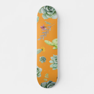 Cactus Mönster 11 Mini Skateboard Bräda 18,5 Cm