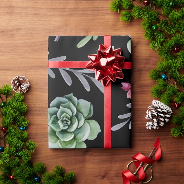 Cactus Mönster 2 Presentpapper (Julgåva)