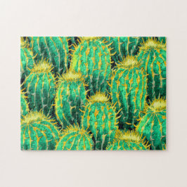 Cactus Mönster 3 Easy Brain Art Puzzle Photo Puzzl Pussel