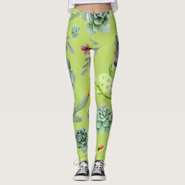 Cactus Mönster 6 Leggings