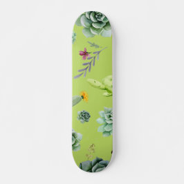 Cactus Mönster 6 Mini Skateboard Bräda 18,5 Cm