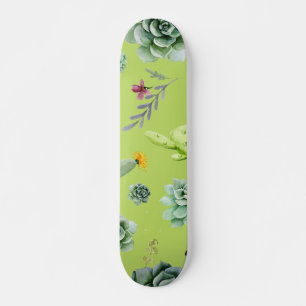 Cactus Mönster 6 Mini Skateboard Bräda 18,5 Cm