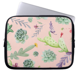 Cactus Mönster 8 Laptop Fodral