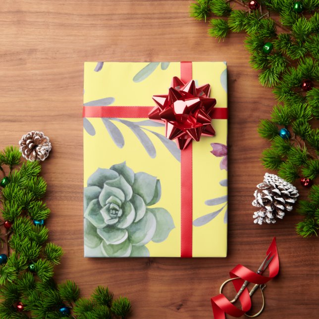 Cactus Mönster 9 Presentpapper (Julgåva)