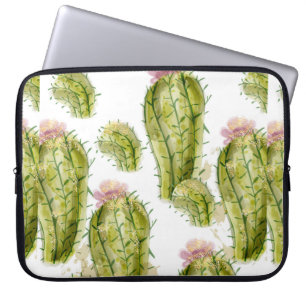 Cactus mönster vattenfärg laptop fodral