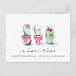 Cactus New Home Sweet Home Flytta Announcemet Vykort