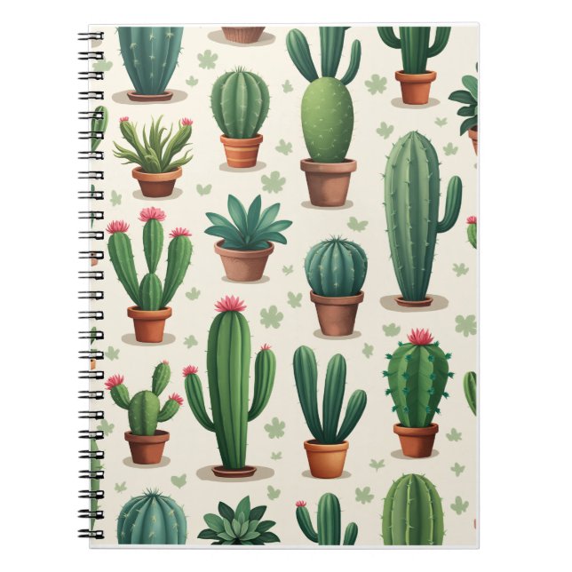 cactus notebook anteckningsbok (Framsidan)