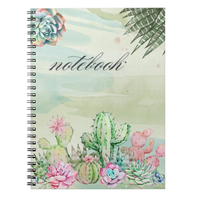 Cactus notebook anteckningsbok (Framsidan)