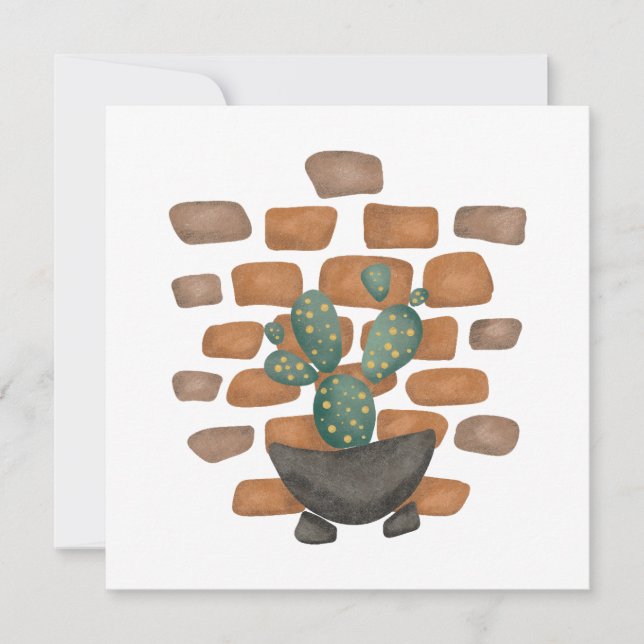 Cactus Oasis: Brick Wall Decor Inspired by Nature (Framsida)