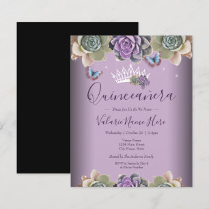 Cactus och Butterfly Elegant Quinceanera