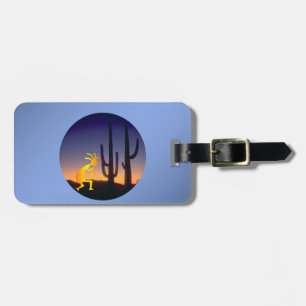 Cactus och Kokopelli Round Bagagebricka
