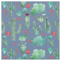 Cactus och ladybug mönster - blå bakgrundstillverk