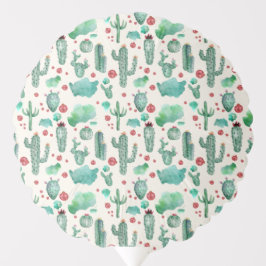 Cactus och ladybug mönster - gräddbakgrund