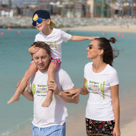 Cactus och Papel Picado Garland Texas T Shirt