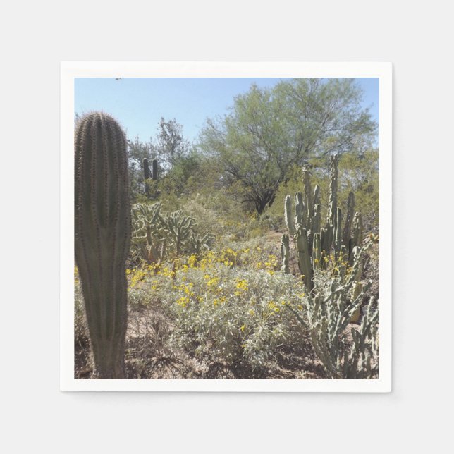 Cactus och Wildbloms Pappersservett (Framsidan)