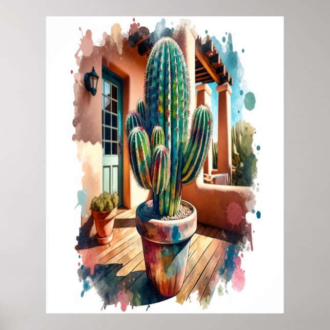 "Cactus on Porch" Poster (Framsidan)