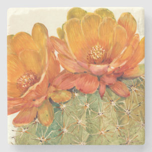 Cactus Orange Blommars Stenunderlägg
