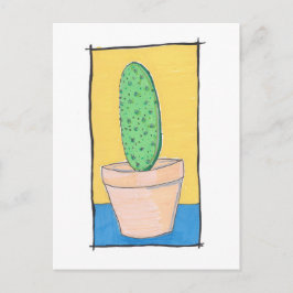 Cactus - original teckning - prickly pear - art vykort
