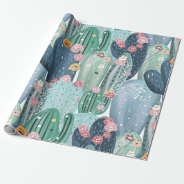 Cactus Overload Wrapping Papprare Presentpapper