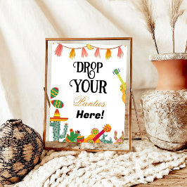 Cactus Panties Drop Bachelorette Party-spelsignatu Poster