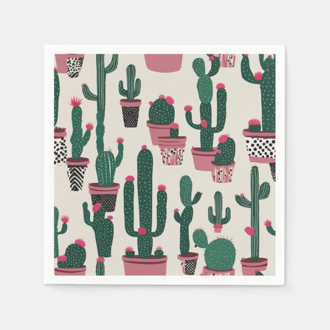 Cactus Pappersservett (Framsidan)