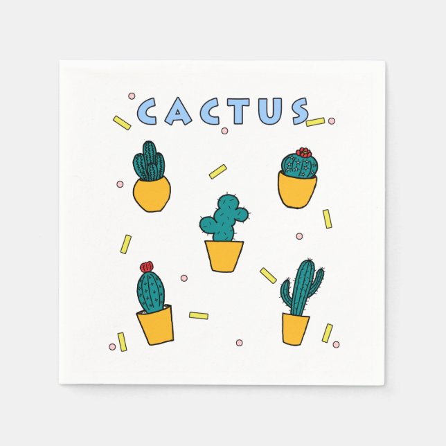 Cactus Pappersservett (Framsidan)