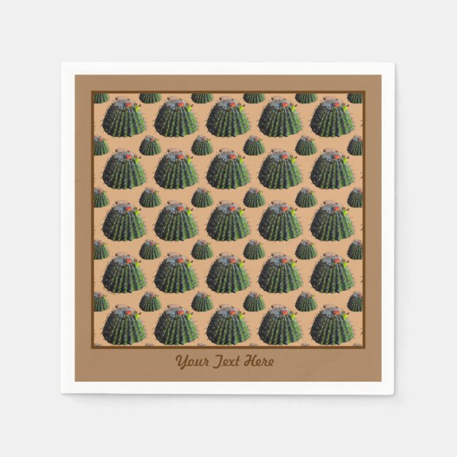 Cactus Pappra Napkins Pappersservett (Framsidan)