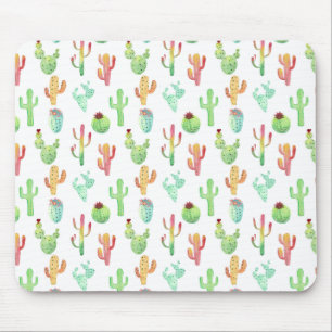 Cactus Pastel Watercolor Mönster Musmatta