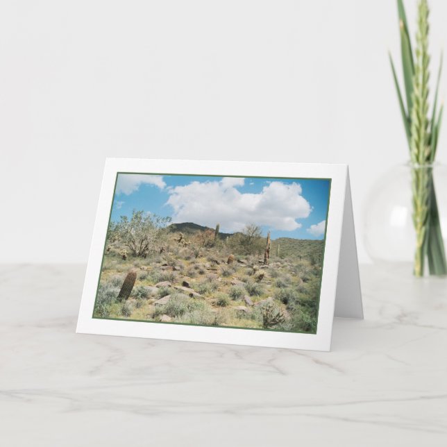 Cactus Pastoral Greeting Card Kort (Framsida)