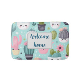 Cactus pattern badrumsmatta
