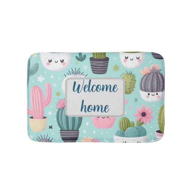 Cactus pattern badrumsmatta (Framsidan)