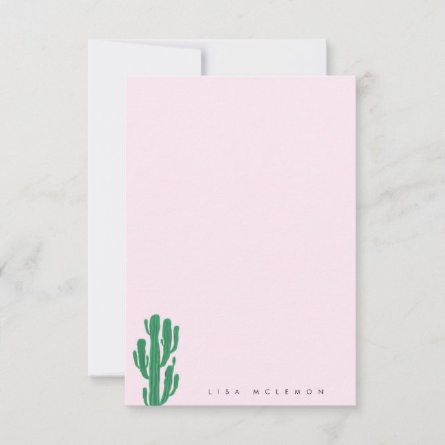 CACTUS Personlig Stationery Note-kort Tack Kort (Framsida)