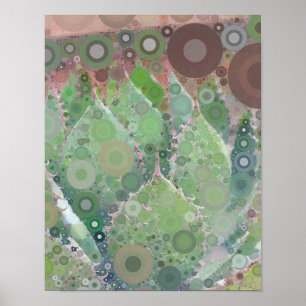 Cactus Photo Art Grönt Rosa Brown TMCdesign Poster