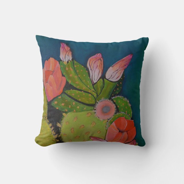 Cactus Pillow-kvadrat Kudde (Framsida)