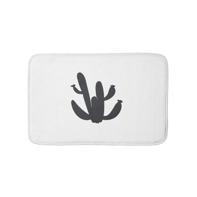 Cactus Plant Desert Art Bath Mat Badrumsmatta (Framsidan)