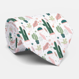Cactus Plant Neck Tie Slips