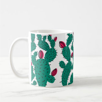 Cactus plant seamless pattern. Abstract hipster de Kaffemugg