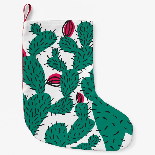 Cactus plant seamless pattern. Abstract hipster de Liten Julstrumpa (Framsidan)