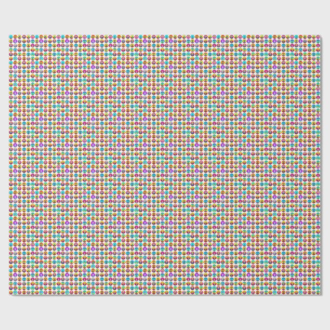 Cactus popkonst succulents  presentpapper (Platt)