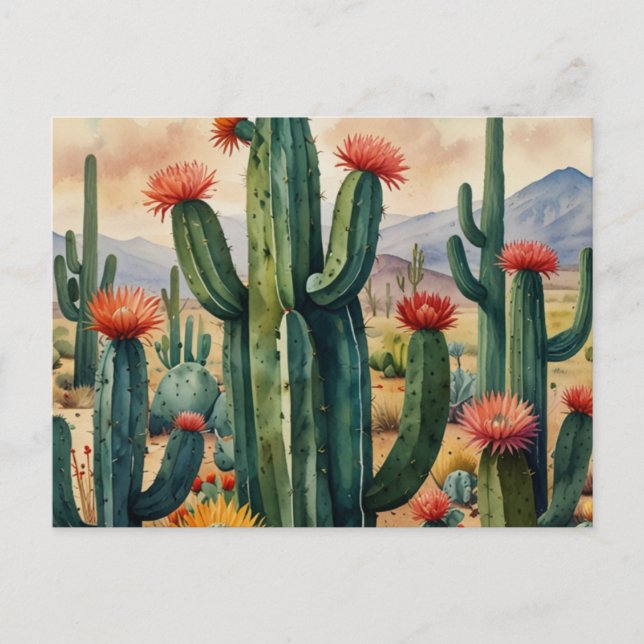 CACTUS POSTCARD VYKORT (Framsida)