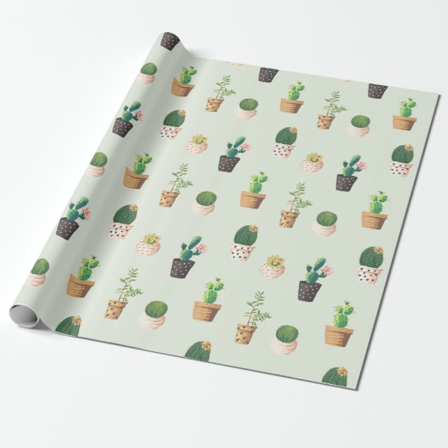 Cactus Presentpapper (Utrullad)