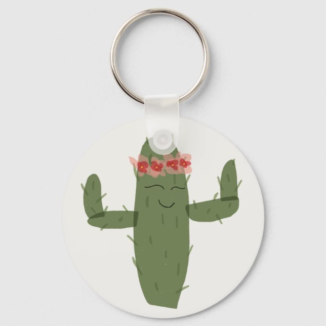Cactus princess nyckelring (Framsida)