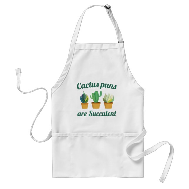 Cactus Puns är suckuskulära Förkläde (Framsidan)
