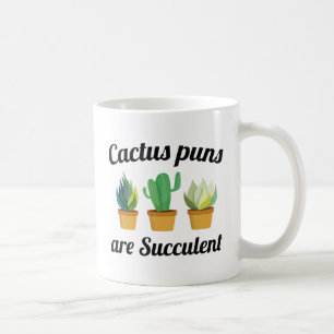 Cactus Puns är suckuskulära Kaffemugg