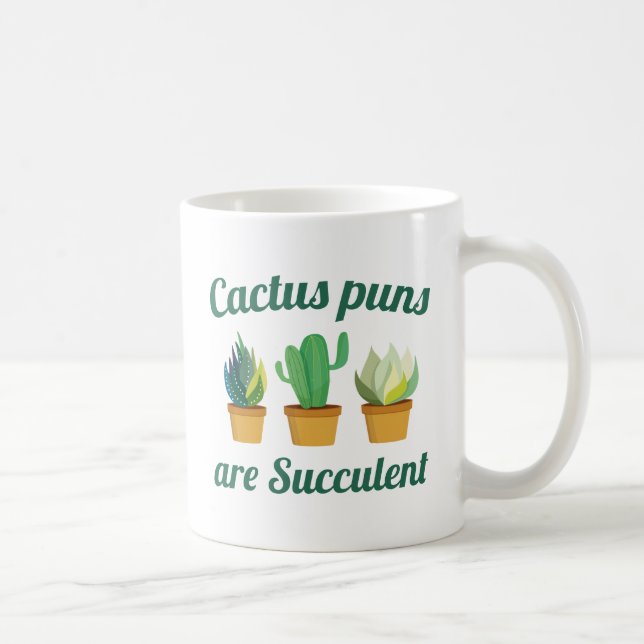 Cactus Puns är suckuskulära Kaffemugg (Höger)