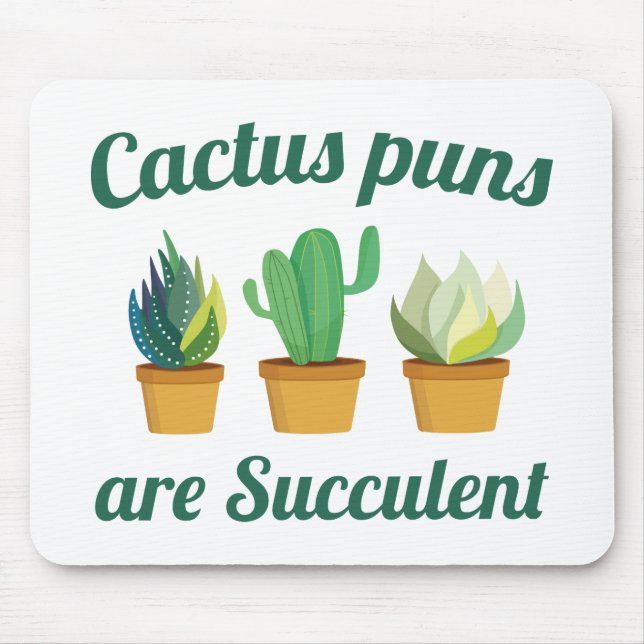 Cactus Puns är suckuskulära Musmatta (Framsidan)