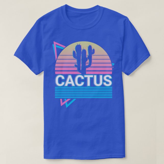 Cactus Retro Gift T Shirt (Design framsida)