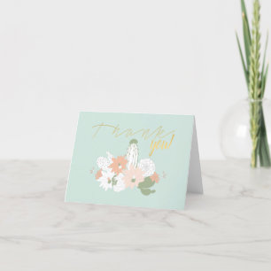 Cactus Roligt Whimsical Blommigt Motifs Tack Kort