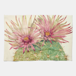 Cactus Rosa Blommars Kökshandduk